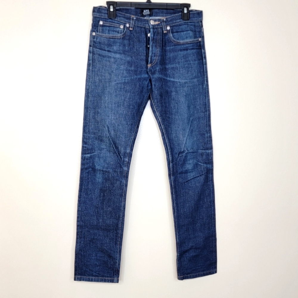APC New Standard Classique Jeans Button Fly Dark Wash  Selvedge